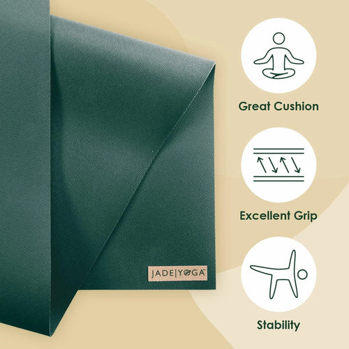 Harmony Yoga Mat, Jade Green, 3/16" 24" x 68"