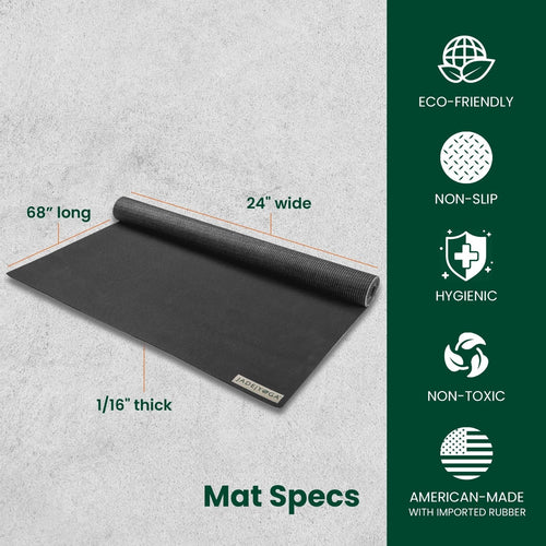 JadeYoga Voyager Yoga Mat - Lightweight & Portable Rubber Yoga Mat - Non-Slip..